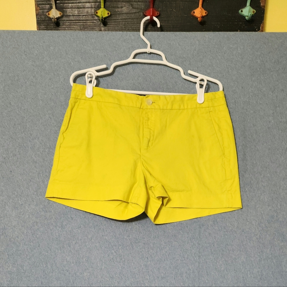 Banana Republic Hampton fit yellow shorts.  Size 10